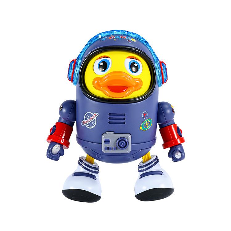 Electric Dancing Space Duck Toy with Music and Lights for Kids