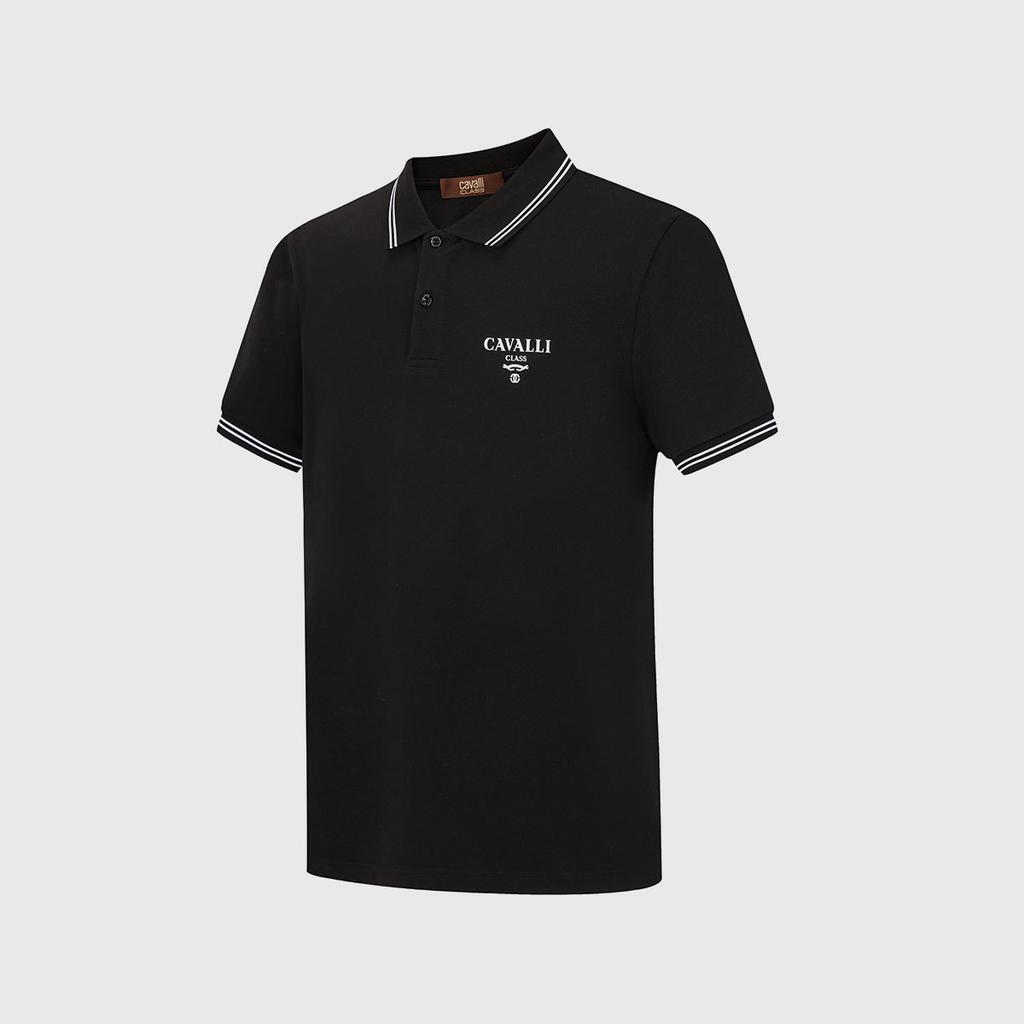 [Skin Friendly, Comfortable, Fashionable, Color Blocking] Spring and Summer Clean, Simple, Versatile Men's Short Sleeved Polo Shirt for Commuting