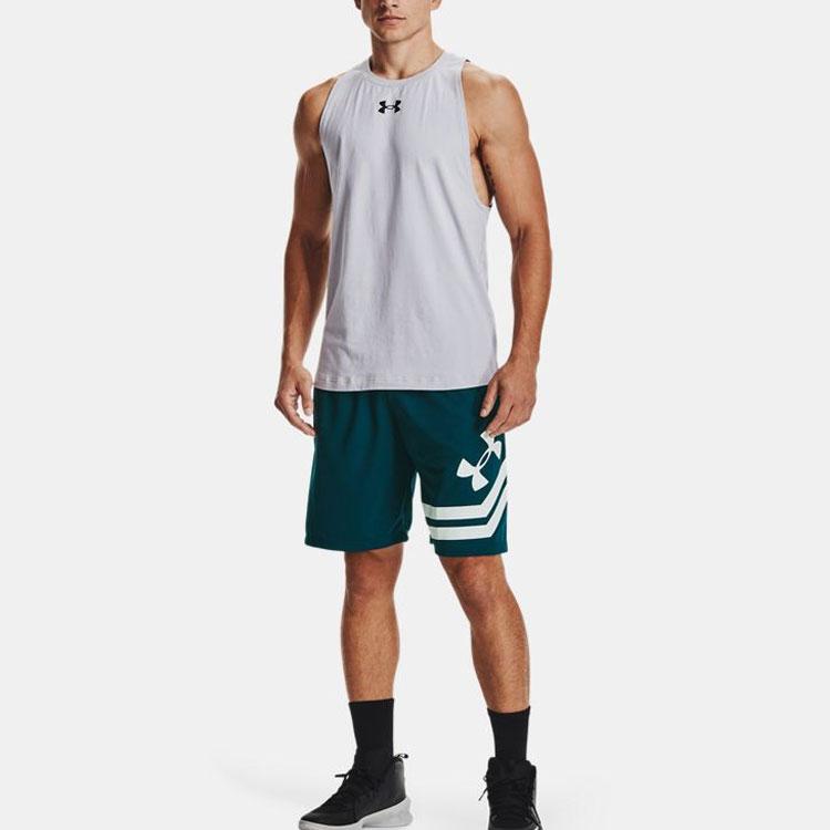 Under Armour Casual Breathable Basketball Sports Quick-Dry Lightweight Knitted Vest Men tops Gray 1361901-012