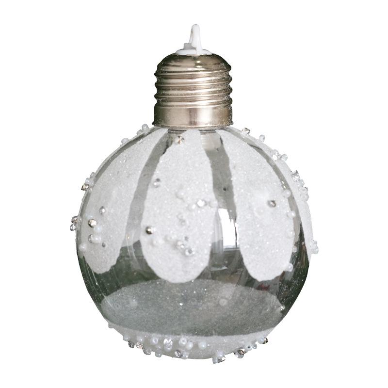 Luminous Christmas Tree Ornament: Decorative Plastic Ball