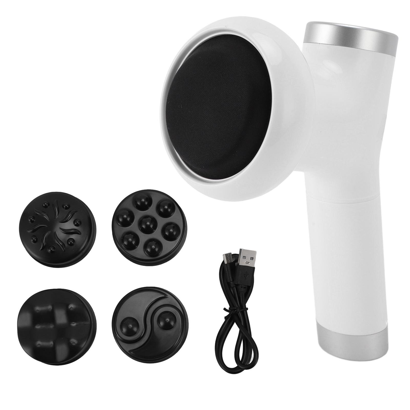 

Машина для скульптуры тела 8-сильный электрический ручной массажер для похудения тела с головками для рук и ног White