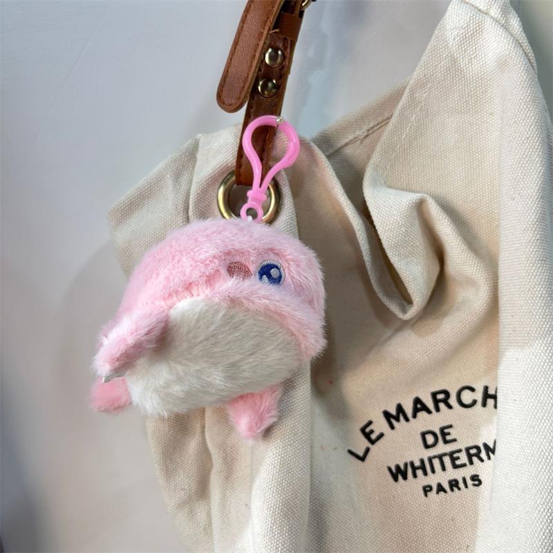 Creative Cute Whale Marine Animals Plush Doll Stuffed Toys Keychain Pendant Bag Charms Backpack Hanging Ornaments Gifts Keyring