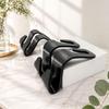 Black 4-Pack Car Headrest Hooks, Rotating Vehicle Seat Organizer for Purses, Handbags, Groceries, Backpacks, and Coats