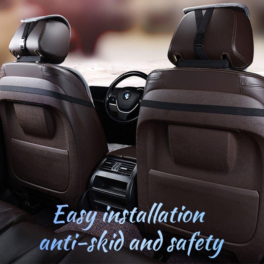 With Back Pad Winter Car Seat Cover Thick Warm Velvet Car Seat Cushion   Car Accessories