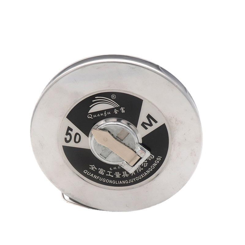 Portable Disc Steel Tape Measure-20m/30m/50m Length Options,Durable Metal Case,Easy-Grip Handle for Construction,DIY&Outdoor Use