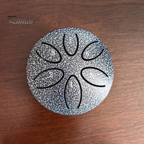Steel Tongue Drum for Kids 3 Inches 6 Notes Mini Rain Drums Outside Rain Music Maker with Mallets And Music Book for Garden Camping Meditation Yoga