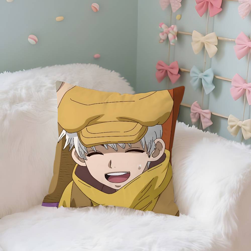 Dr. Stone Case Plush Fabric Soft Pillowcase Double Sided Print Cushion Cover Household Gifts