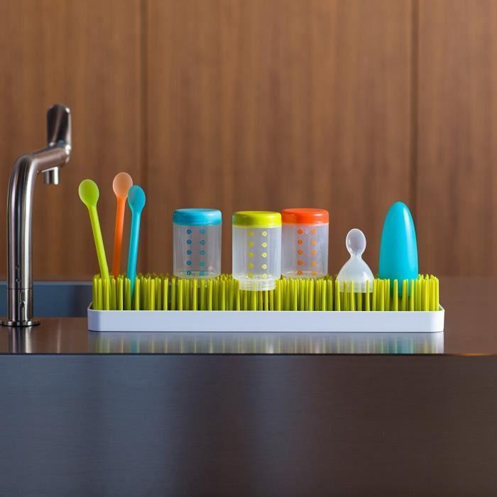 Égouttoir À Biberons De Comptoir Patch - BOON - 2 Parties - Vert Et Blanc - Bébé - Mixte