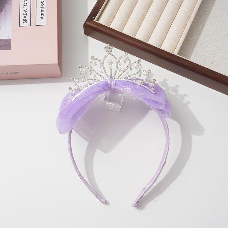 1Pc Delicate Photography Pearl Children's Hair Tie Multiple Styles Crown