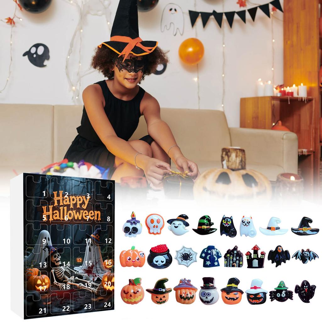 3D Adventní 24denní odpočítávací kalendář Halloweenské odpočítávání 24denní série kalendář naslepo