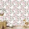 Bright roses with leaves wallpaper for living room and bedroom 50x1000