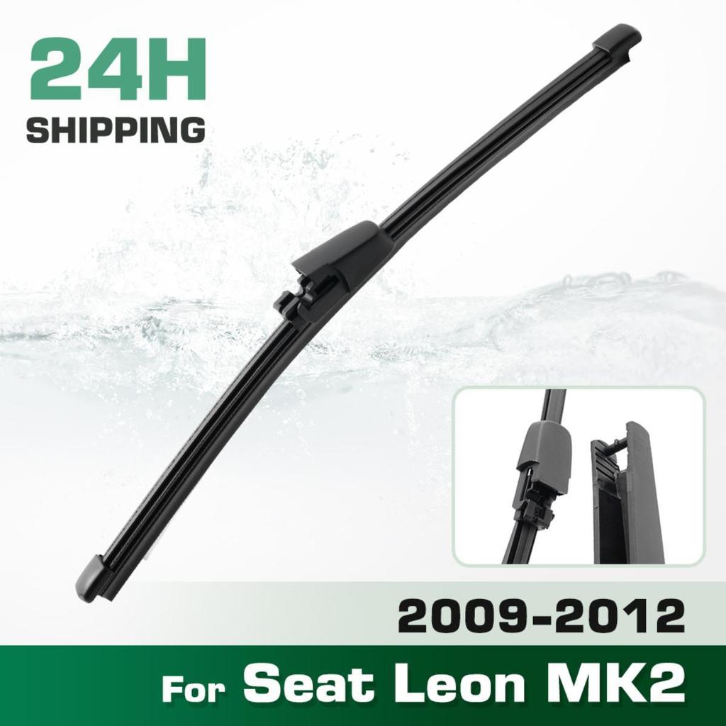 Heckscheibenwischerblätter, Premium-Ganzjahreswischerblätter Ersatz für Seat Leon MK2 2009-2012, Naturkautschuk Bajonett, Einfach zu installieren 11″