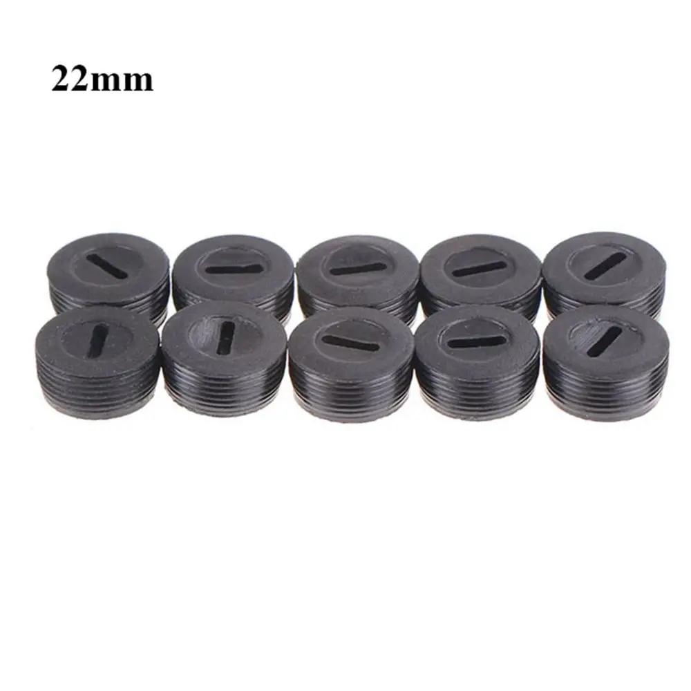 10 Pcs Case Dia.12mm/13mm / 14mm / 15mm / 16mm / 17mm/18mm / 20mm / 22mm Black Plastic Screw Carbon Brush Holder Caps Power Tool