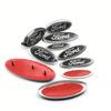 PLWD4 For Ford Fiesta Focus 2 3 Mondeo Edge Ranger Fusion Kuga S-MAX Transit Car Front Grille Emblem Rear Trunk Logo Badge Accessories