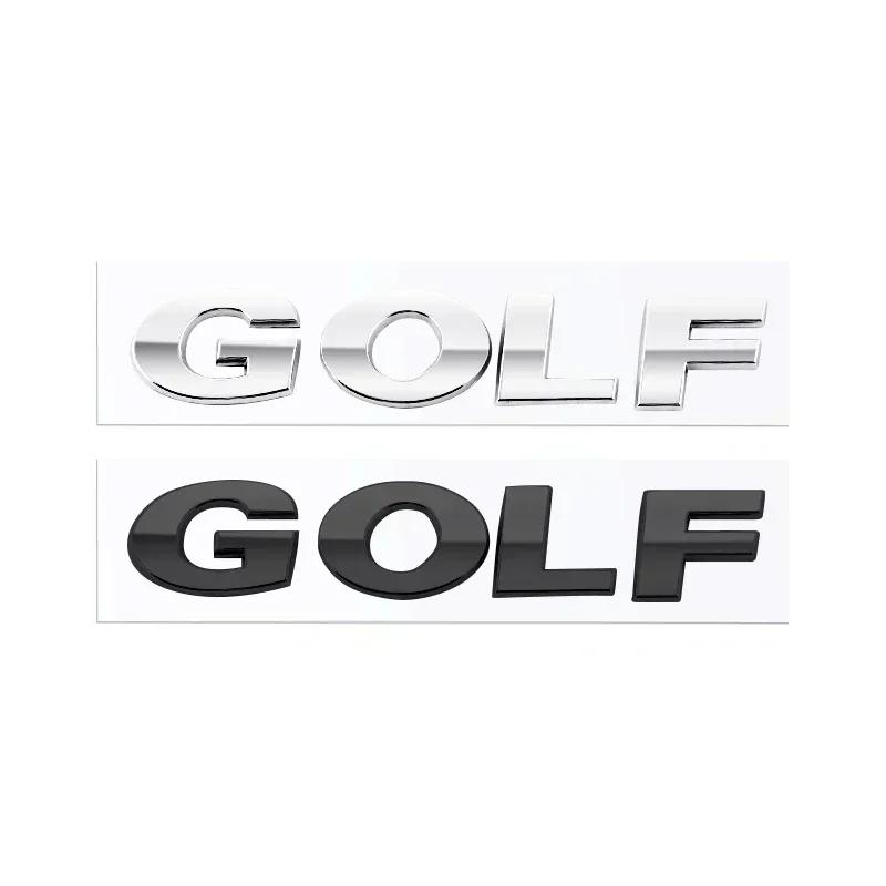2026 Hot For VW VOLKSWAGEN 3D ABS GOLF Black Silver Chrome Sticker Car Styling Auto Rear Trunk Letters Logo Labeling Decal Badge