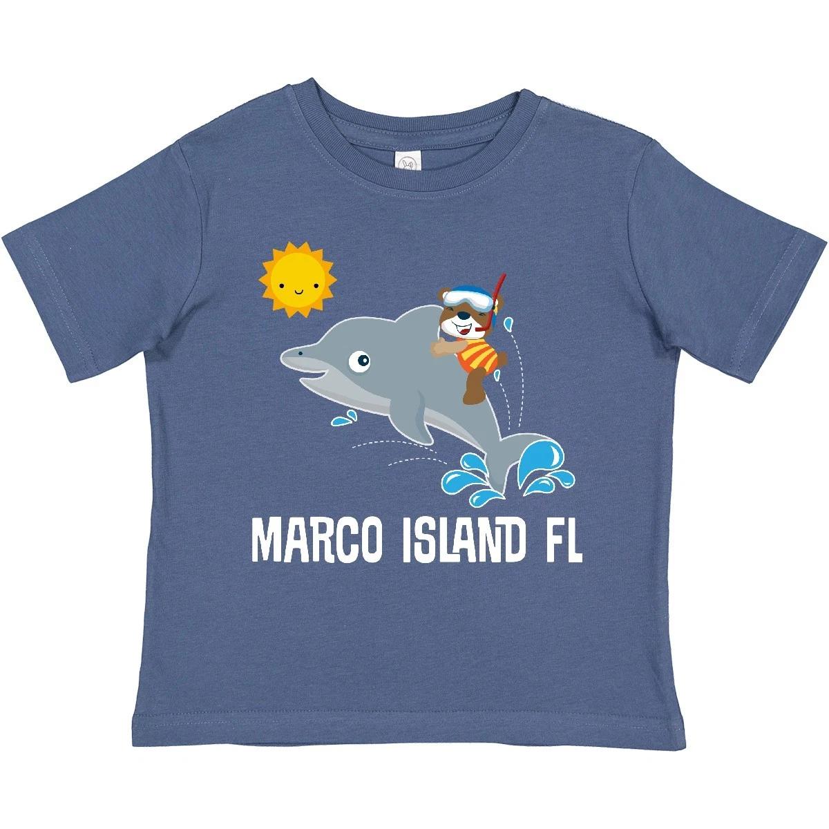 Inktastic Marco Island Florida Vacation Toddler T-Shirt Summer Dolphins Childs 150