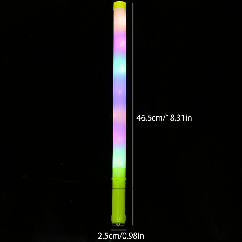 10Pcs  Color Changing Glowing LED Sticks Rainbow Colored Lighted Up Sticksfor Birthday Halloween Festival Celebration