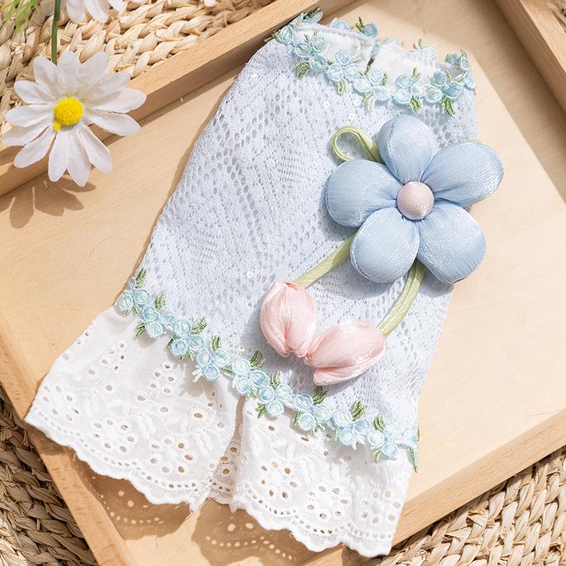 Frühlings-Sommer Jeanskleid: Hongkong-Stil Trägerrock für Hunde & Katzen