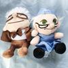 2 Piezas Película UP Carl Peluches Abuelo Abuela Dibujos Animados Muñecos de Peluche Colgante Aliado Carl Peluche Juguete Regalos de Cumpleaños para Niños