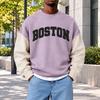 Men's Fashion Crewneck Sweatshirt, Casual Pullover Top for Everyday Wear