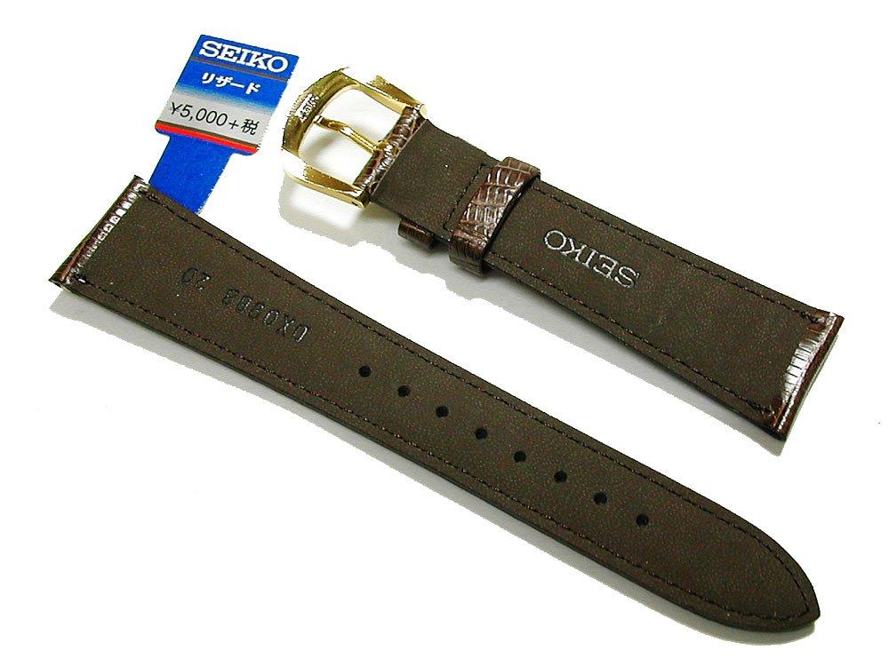 Seiko Replacement Strap Lizard with Stitching DX09 (Genuine) [Men's & Women's Watches]