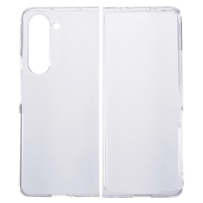 

Transparent Phone Case for Samsung Galaxy Z Fold5 5G,2-Piece Design Anti-scratch PC Folding Phone Cover A