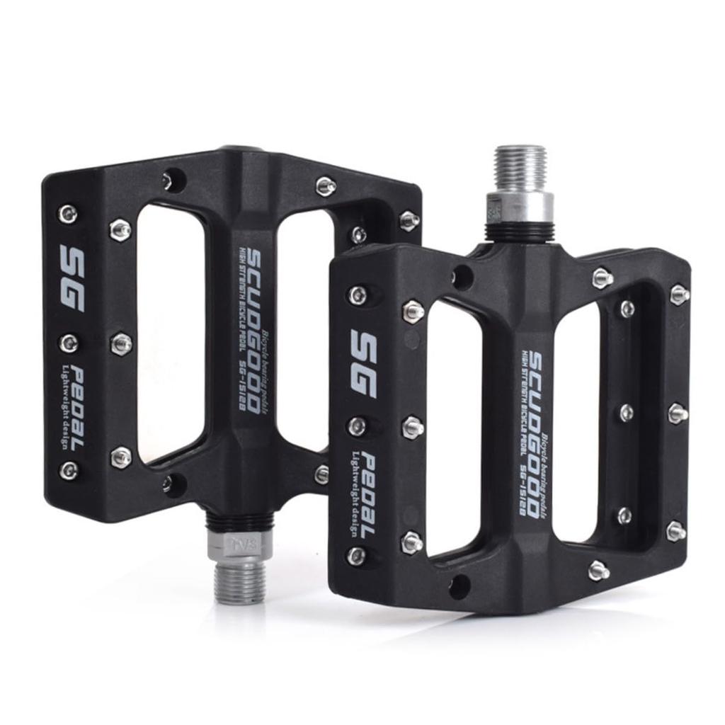 HOUSON Bicycle Nylon Bicycle Platform Inch Bicycle Road Bike Pedals Electric Mountain Folding and Road Bike Pedals Pedals, 9/16 Pedals, Pedals, (for