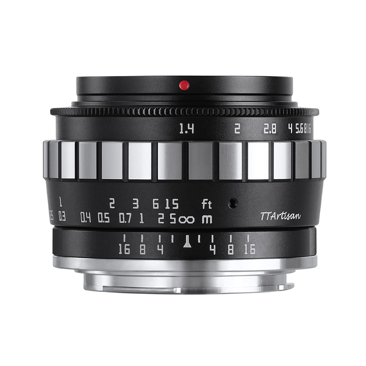

TTArtisan 23 мм C RF Mount Black x Silver Lens Famous Optics Гарантия 2 года f/1.4 EOS-R APS-C