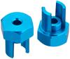 Tamiya Options 2014 2014 Aluminum Wheel Set Hop-Up No. OP. TamTech-Gear GB-01S Hubs, Blue, 2-Piece (22014)