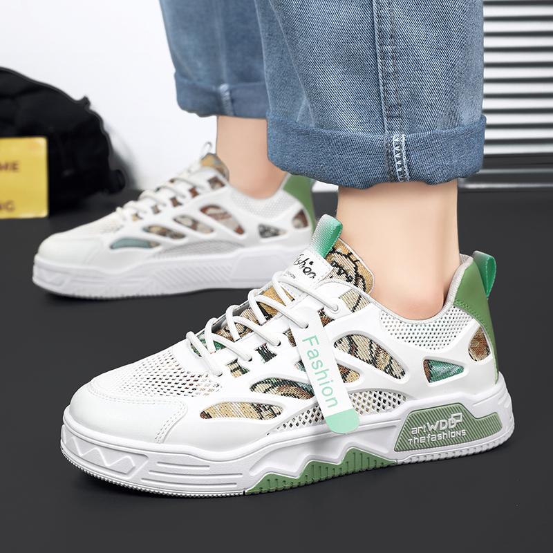 2024 Men's Low-top Sneakers Trendy Breathable Canvas Shoes Men's Outdoor Leisure All-match Running Shoes Zapatillas De Hombre