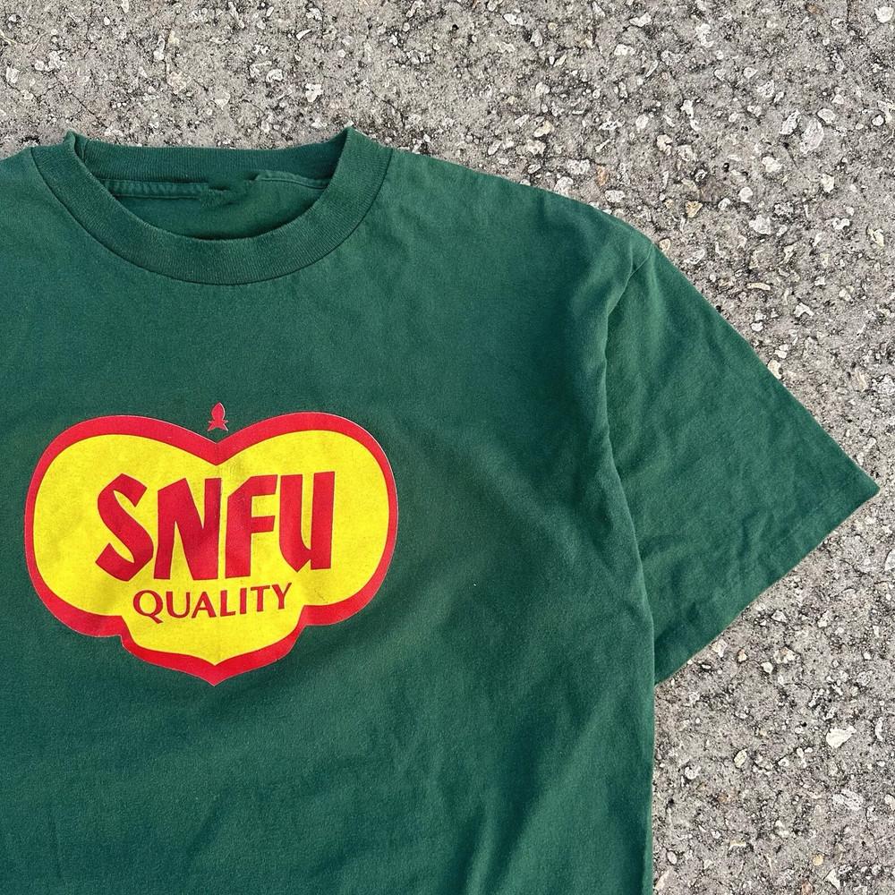 Rara Maglietta a Maniche Corte SNFU Band Regalo per Fan Dalla S alla 5XL Verde T-shirt K838 Maglietta Unisex