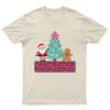 Santa Gingerbread Christmas Tree TShirt Unisex Gift Retro Funny Unisexs