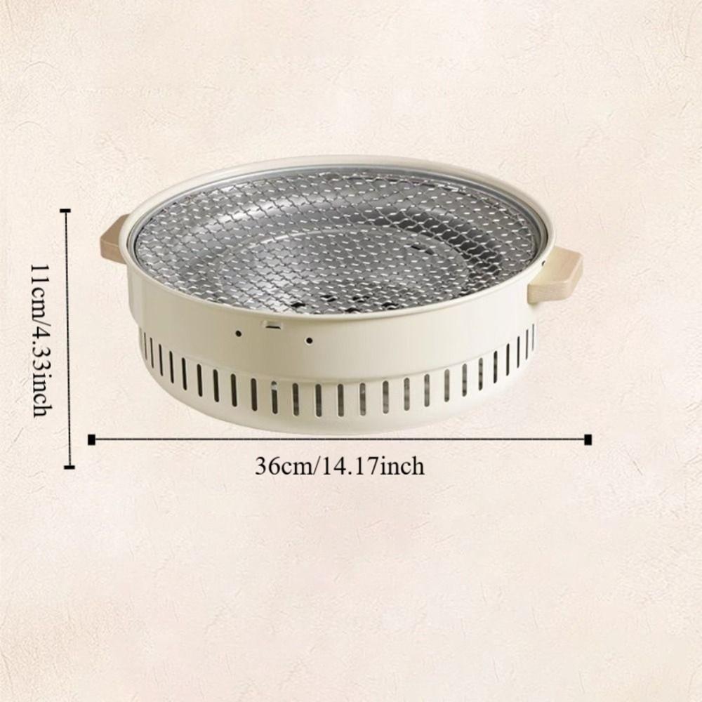 Uniform Thermal Conductivity Camping Baking Tray High Temperature Resistant Portable Size BBQ Grill Lightweight Design