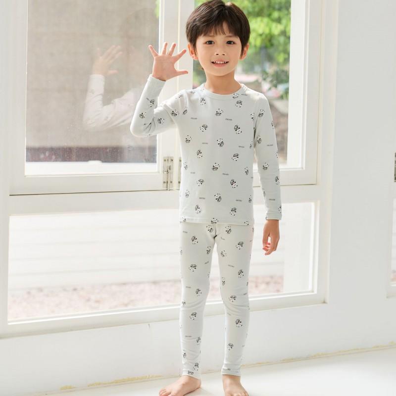 Girls Boys Thermal Underwear Set Kids A Winter Soft Loungewear