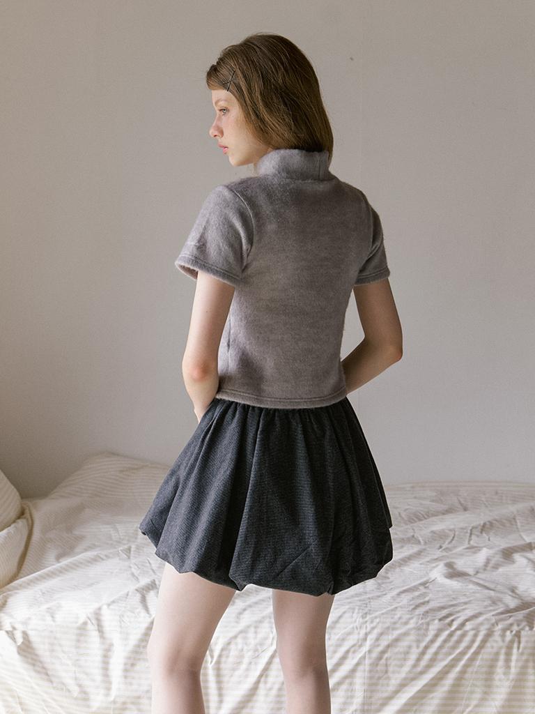 KINDABABY Cozy Turtleneck Top - Misty Gray