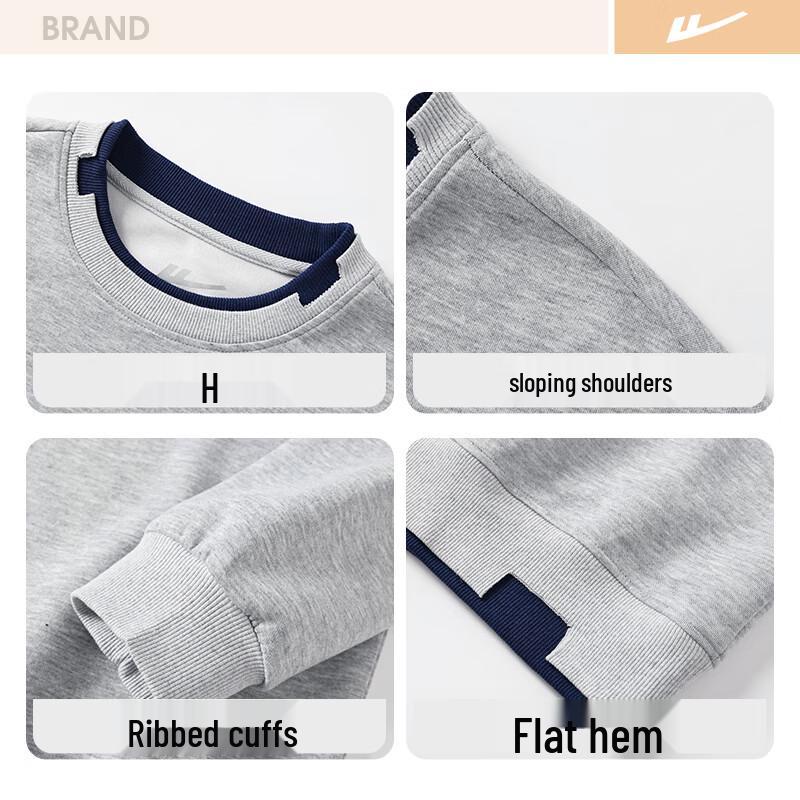 Men's Simple Letter Round Neck Long Sleeve T-Shirt