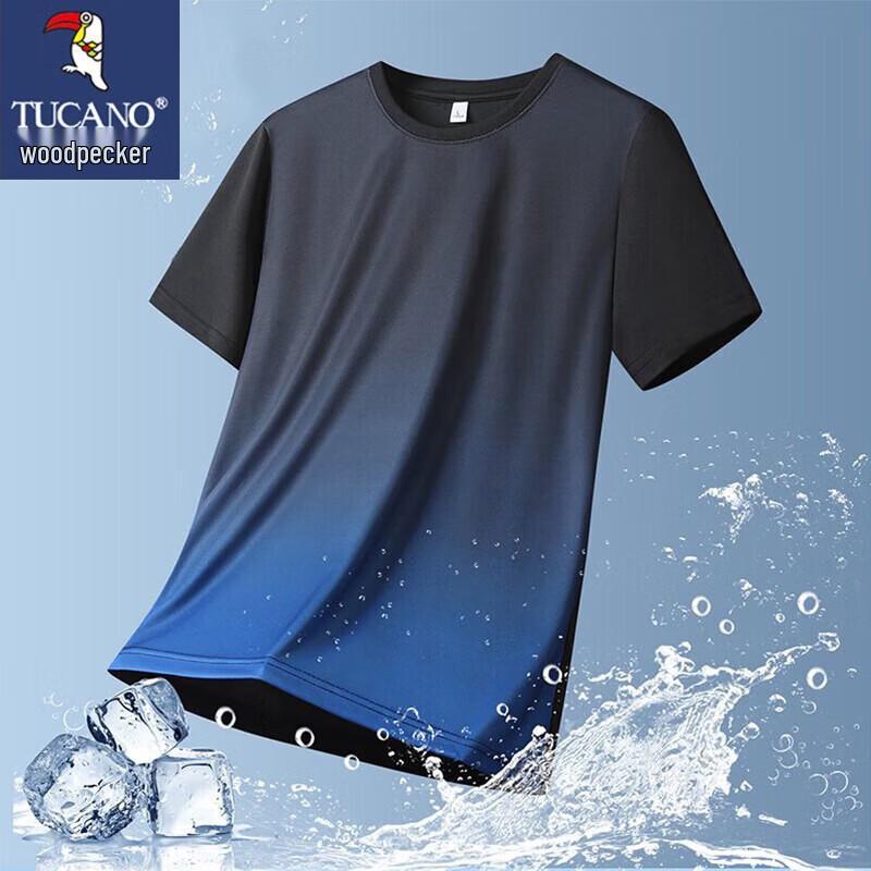 TUCANO Men's Summer Loose Fit Crew Neck T-Shirt