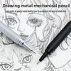 Niedrige Schwerkraft Mechanische Bleistifte Set 0,3 0,5 0,7 mm Metall Kunst Zeichnen Malen Automatischer Bleistift Schreibwaren Büro Schulbedarf