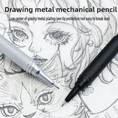 Niedrige Schwerkraft Mechanische Bleistifte Set 0,3 0,5 0,7 mm Metall Kunst Zeichnen Malen Automatischer Bleistift Schreibwaren Büro Schulbedarf