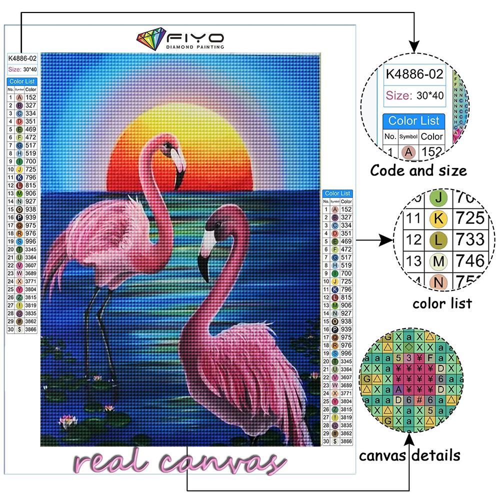 Diamond Embroidery Animal Flamingo 5D DIY Diamond Painting Cross Stitch Rhinestone