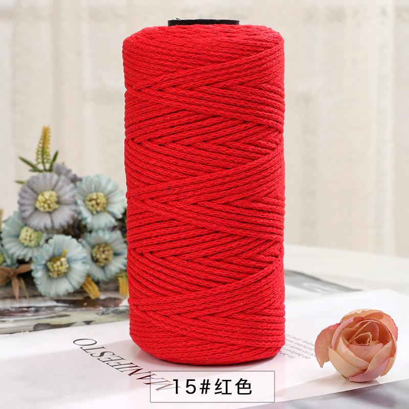 150g/150m 2mm Round Strand Hollow Yarn,European Hook Bag Core Diy Thread,Many Colors,Hand-knitted Crochet Matching Crocheting
