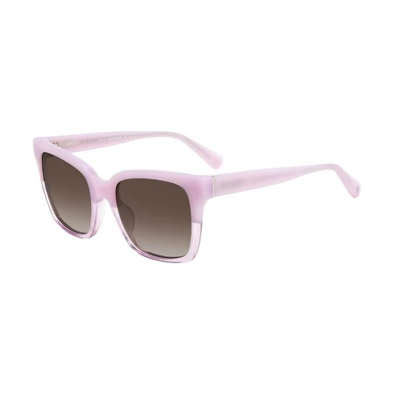 Kate Spade Solid Design Acetate Square Sunglasses Women s Purple HARLOW-GS-B3V