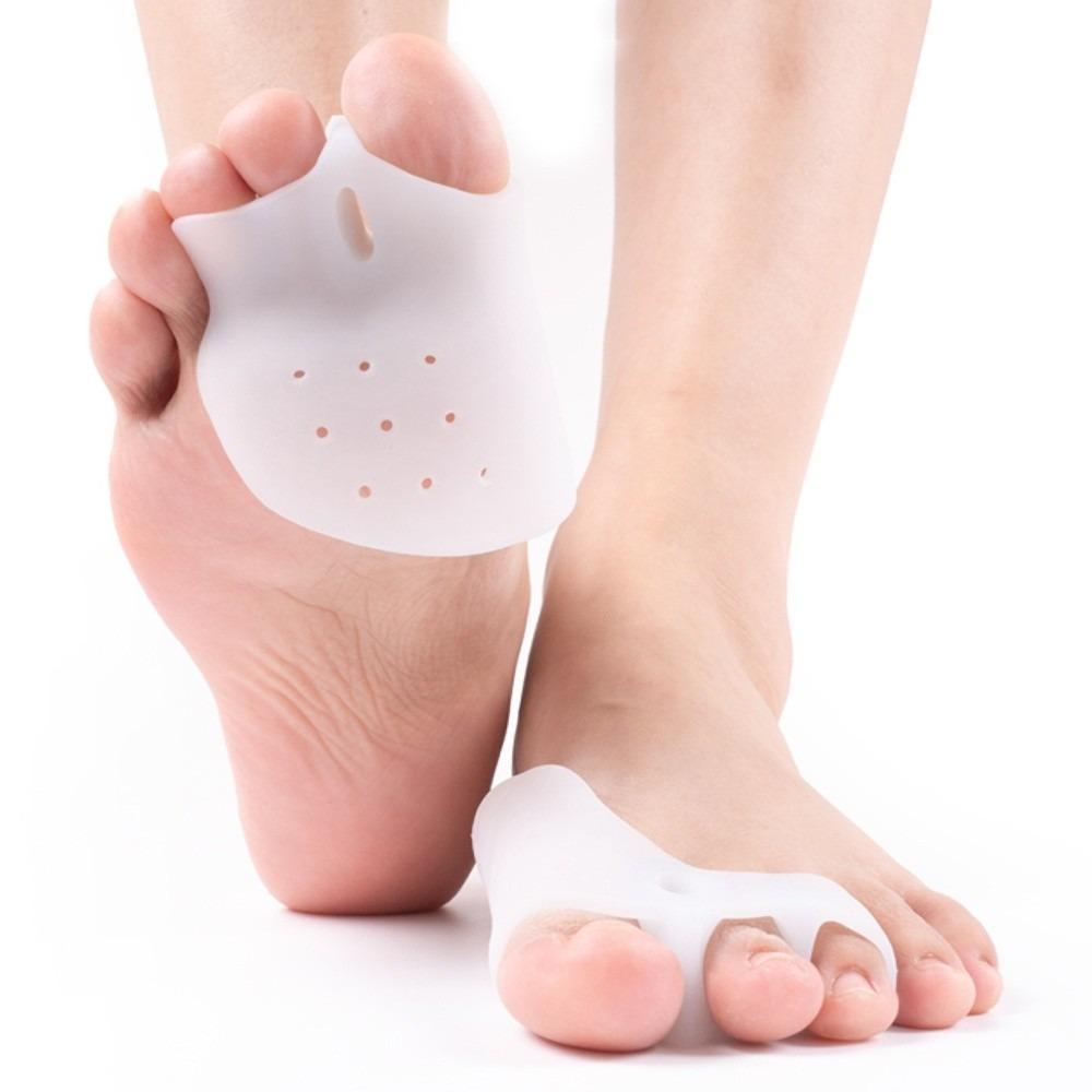 2Pcs Forefoot Pads Foot Care Tool Silicone Bone Big Toe Protector Hallux Valgus Straightener