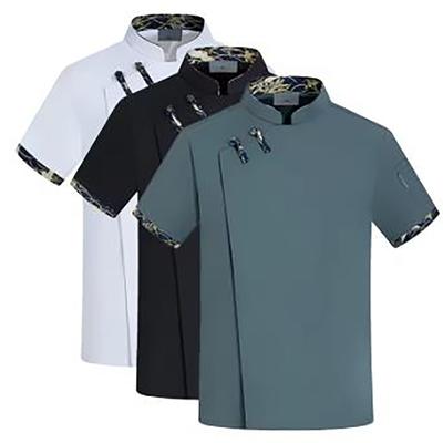 Profesionální kuchařská bunda Pohodlná strečová Pracovní pláště pro pekaře a číšníky Jemné kuchyňské overaly