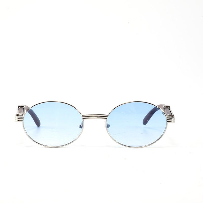 Vintage ovale solbriller solbriller med oval innfatning metallsolbriller litterære solskjermer