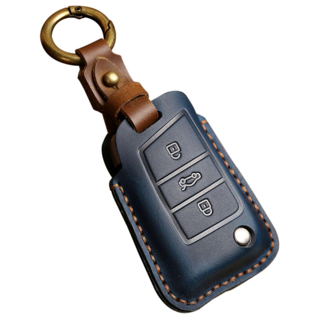 Volkswagen Leather Key Case for Passat, Magotan, Golf, Tiguan, Touareg, Lavida