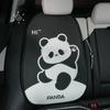 2025 Cartoon Panda Car Seat Cushion Full Set Fashion Breathable Ice Silk Car Seat Cushion Cover Anti Slip Interior Accessories