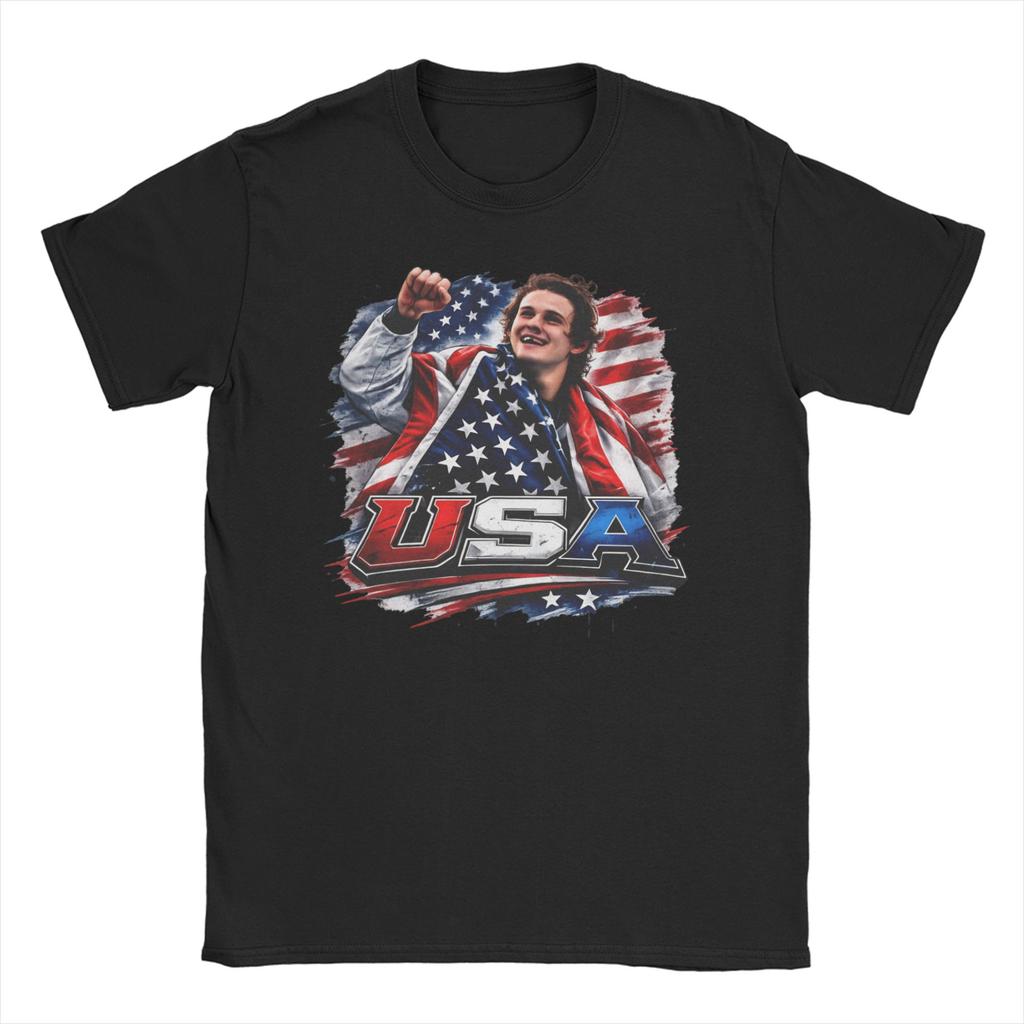 Unisex Women T-Shirt Usa Hockey  Crazy 100% Cotton Tee Shirt Short Sleeve  T Shirt Crew Neck Tops Gift Idea
