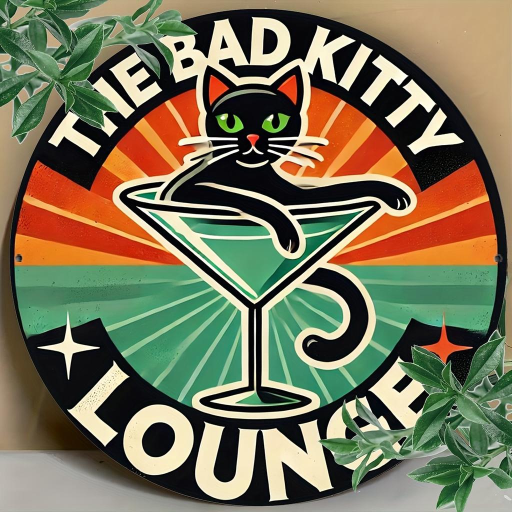D Flat Retro Animal Art Aluminum Sign X Inches Unique Design Easy To Hang Durable and Longlasting