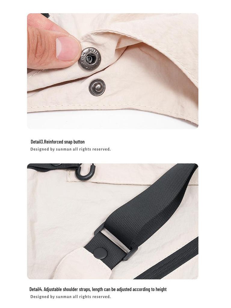 Mountain Series Verwandlungs-Weste-Tasche: Hongkong-Trend, Workwear-Stil, Mehrere Taschen, Umhängetasche mit großem Fassungsvermögen